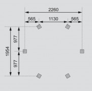 Záhradný altánok 2,99x2,6 m drevo Dekorhome