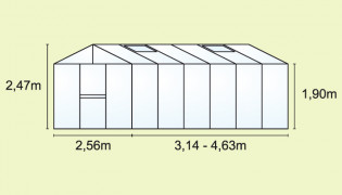 Skleník ZEUS 13800 polykarbonát Dekorhome