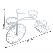 Stojan na kvety PAVAR biela