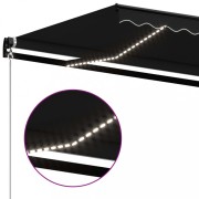 Ručne zaťahovacia markíza s LED svetlom 600x350 cm Dekorhome