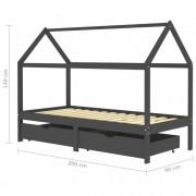 Detská posteľ 90x200 borovica Dekorhome