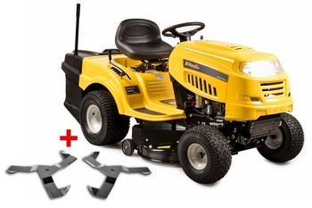 Riwall PRO RLT 92 T POWER KIT travní traktor se zadním výhozem a 6-ti stupňovou převodovkou Transmat