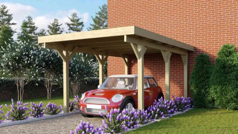 Drevený prístrešok / carport CLASSIC 1A Dekorhome