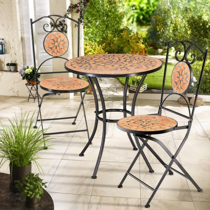 Záhradný bistro set 3 ks D0045 mozaika Dekorhome