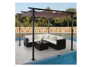 Pergola so sťahovacou strechou 3x3m WH9978 Dekorhome