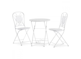 Záhradný bistro set 3 ks JF2236 biela