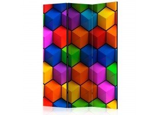 Paraván Colorful Geometric Boxes Dekorhome