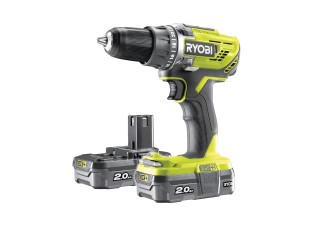 Ryobi R18DD3-220S aku 18 V kompaktní šroubovák/vrtačka + 2x 2Ah baterie + nabíječka ONE+