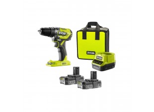 Ryobi R18PD5-220S aku 18 V bezuhlíková příklepová vrtačka + 2x 2Ah baterie + nabíječka ONE+